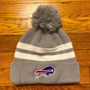 Buffalo Bills beanie with puff ball
